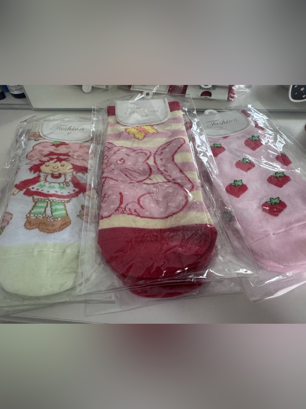 KIDS STRAWBERRY SHORTCAKE SOCKS BUNDLE !! - (7-Pack)